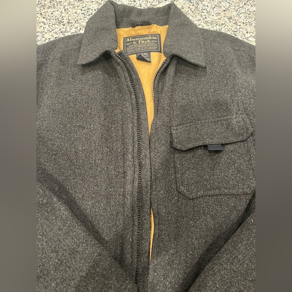 EUC Abercrombie & Fitch, Size Men’s Large, Vintage A&F %100 Wool Full Zip Jacket - Picture 3 of 7